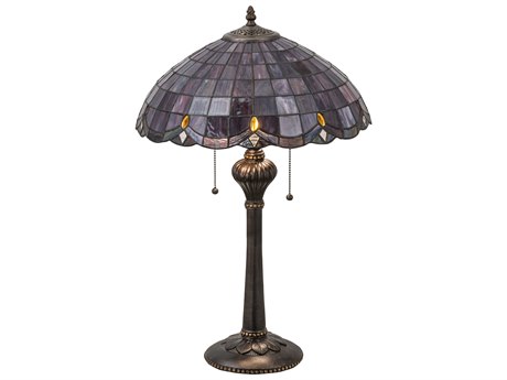 Meyda Elan Brown Tiffany Table Lamp