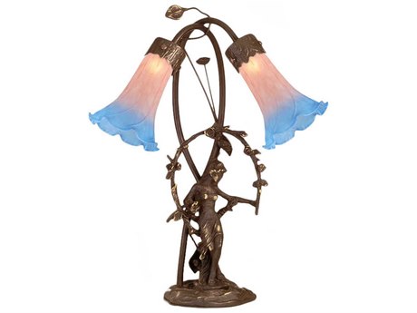 Meyda Trellis Girl Lily Accent Bronze Table Lamp