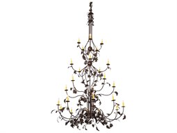 Meyda Loxley 2-Light Black Candelabra Round Tiered