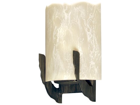Meyda Octavia 1-Light White Gray Wall Sconce