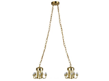 Meyda 10 2 Brass Geometric Pendant