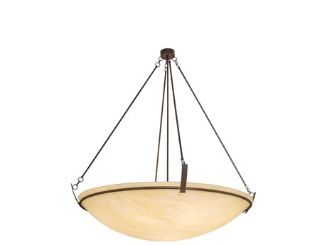 Meyda Covina 10-Light Brown Glass Bowl Pendant