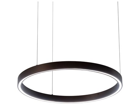 Meyda Anillo Led Bronze Glass Round Pendant