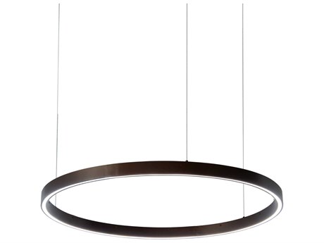 Meyda Anillo Led Bronze Glass Round Pendant