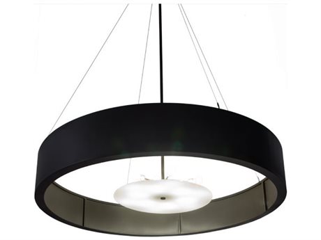 Meyda 12-Light Bronze Glass Round Pendant