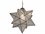 Meyda Moravian Star 12" 1-Light Bronze Glass Pendant  MY196886