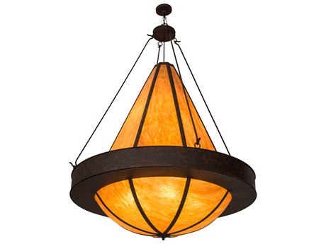 Meyda 12-Light Brown Glass Pendant