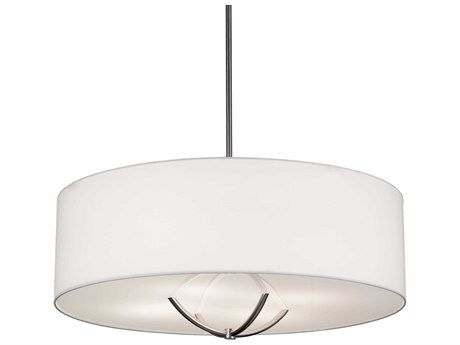 Meyda 4-Light Chrome Glass Drum Pendant