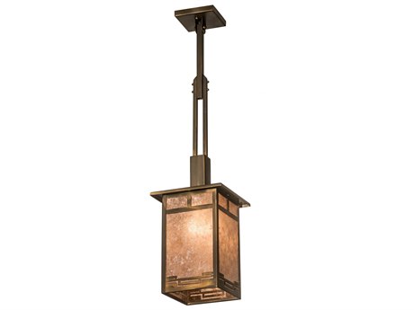Meyda 1-Light Copper Glass Pendant