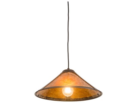 Meyda 1-Light Bronze Pendant