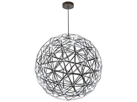 Meyda 92-Light Bronze Glass Globe Pendant