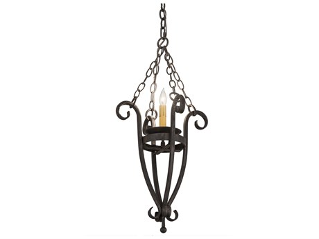 Meyda Costello 1-Light Black Glass Pendant