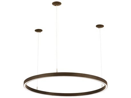Meyda Anillo Led Bronze Glass Round Pendant