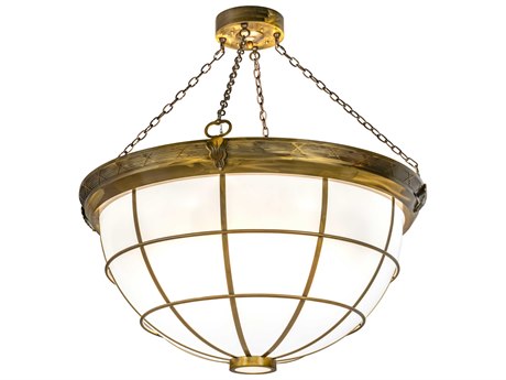 Meyda 8-Light Brass Bowl Pendant
