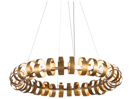 Meyda 16-Light Gold Round Pendant