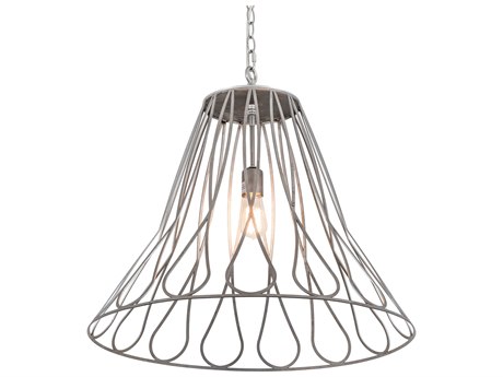Meyda 1-Light Silver Glass LED Pendant