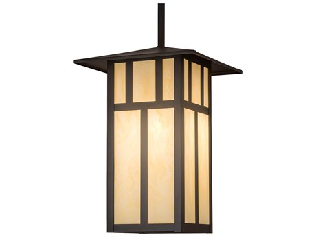 Meyda Seneca Double Bar Mission 3-Light Bronze Pendant