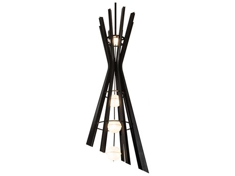 Meyda 12-Light Black Globe Pendant