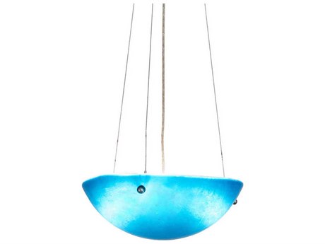 Meyda 3-Light Blue Bowl Pendant