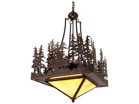 Meyda 4-Light Copper Pendant