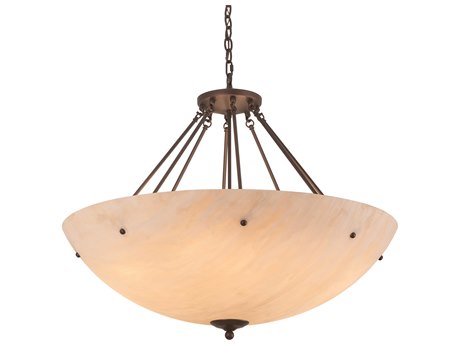 Meyda 8-Light Bronze Bowl Pendant