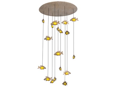 Meyda Strips Gray LED Pendant