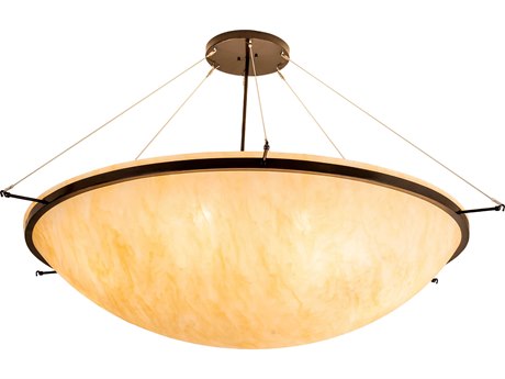 Meyda 8-Light Bronze Bowl Pendant