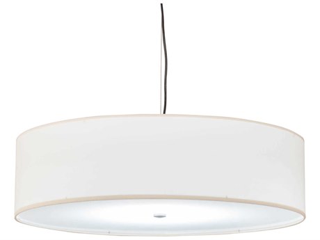 Meyda 1-Light Nickel LED Drum Pendant