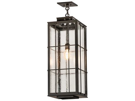 Meyda Pontrefract 1-Light Oil Rubbed Bronze Glass Lantern Mini Pendant