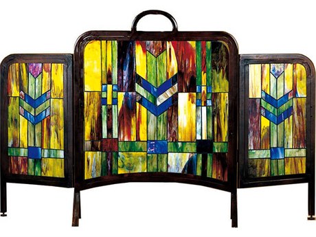 Meyda Prairie Wheat Folding Fireplace Screen