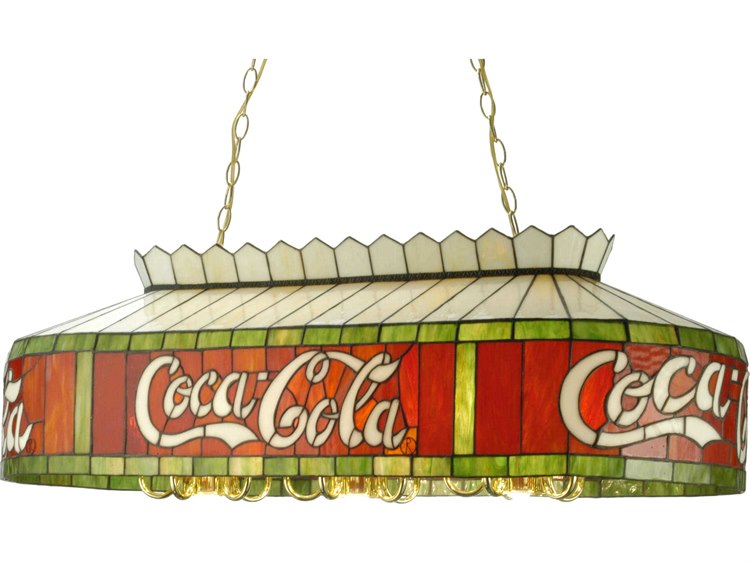 Meyda Tiffany Coca Cola 18 Light Oblong Pendant