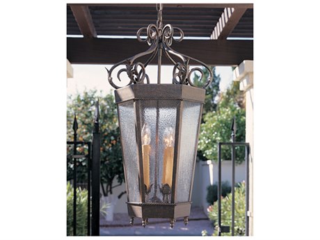 Meyda Regency 6-Light Blackwash Lantern Mini Pendant