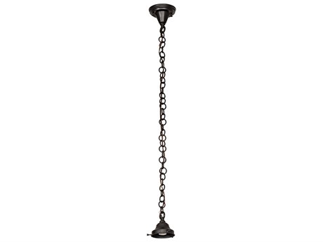Meyda Revival Schoolhouse 1-Light Craftsman Brown Linear Mini Pendant