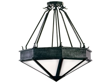 Meyda Rock 4-Light Smoke Gray Pendant