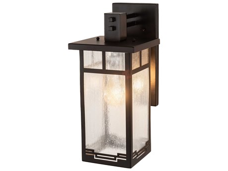 Meyda Roylance 1 - Light Glass Outdoor Wall Light