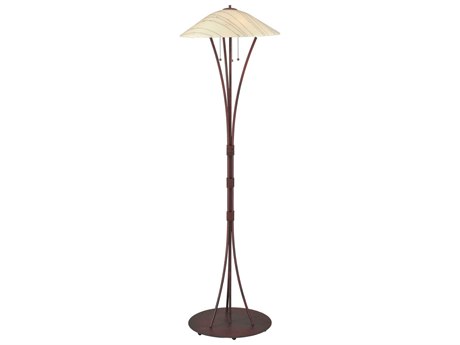 Meyda Metro Fusion Branches Glass Beige 68" Tall Red Floor Lamp