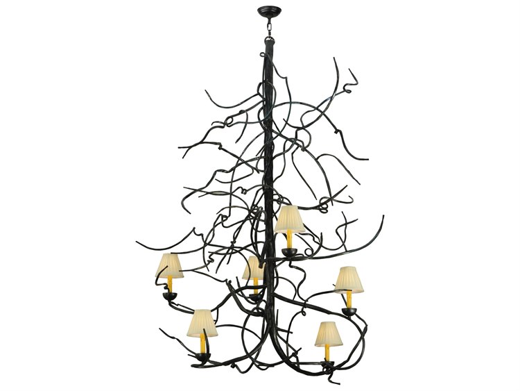 Meyda Rustic 6-Light Brown Empire Chandelier