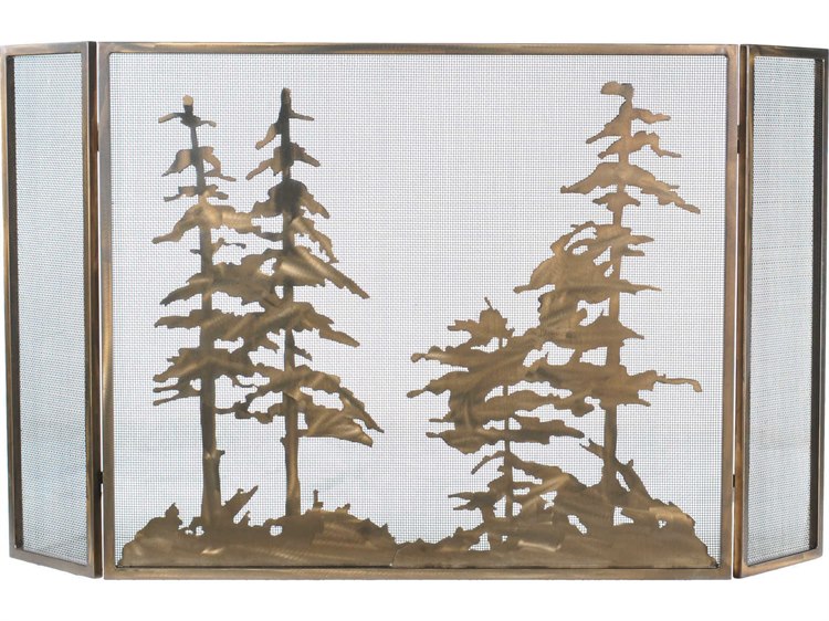 Meyda Tall Pines Folding Fireplace Screen