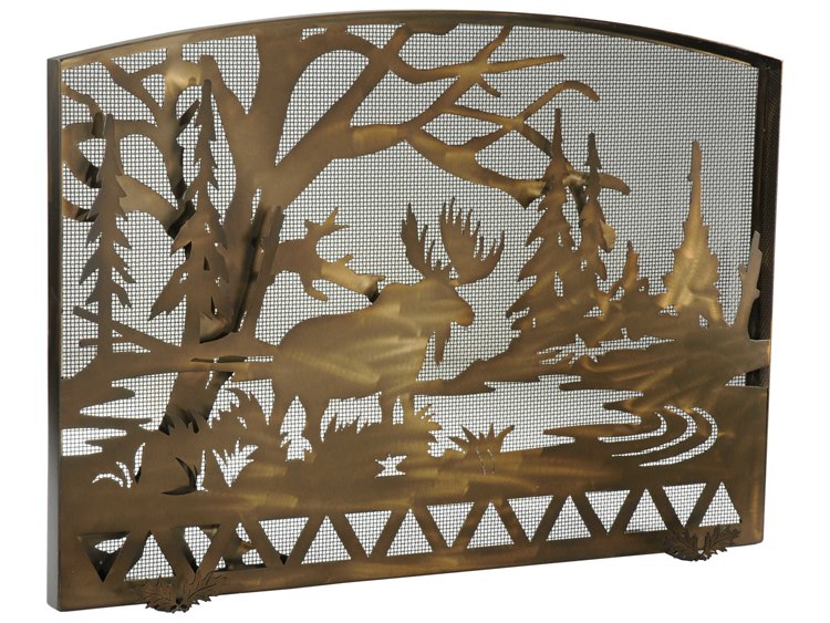 Meyda Moose Creek Arched Fireplace Screen