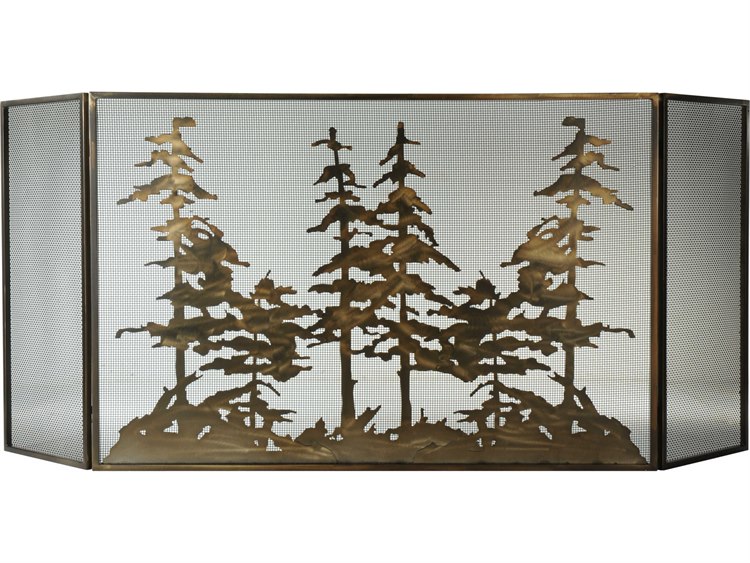 Meyda Tall Pines Folding Fireplace Screen