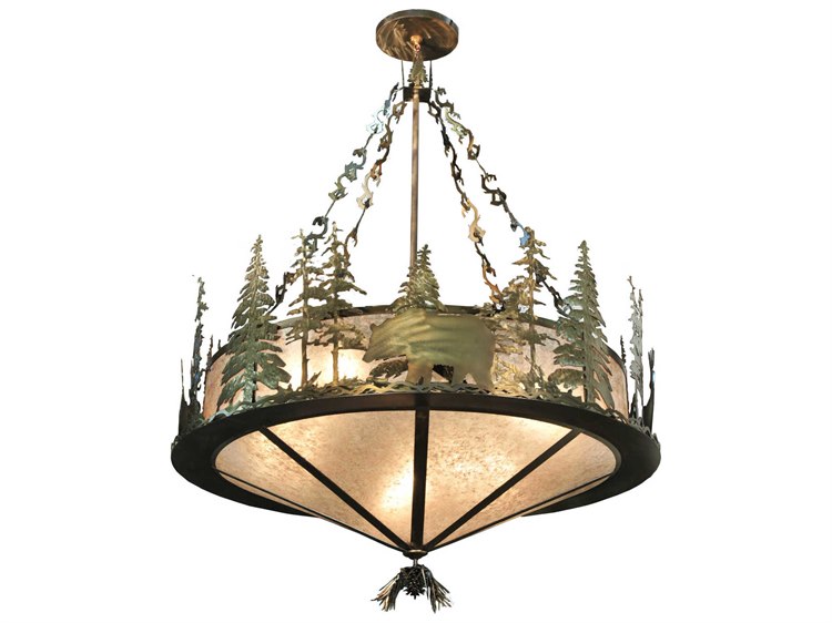 Meyda Rustic 1-Light Copper Pendant