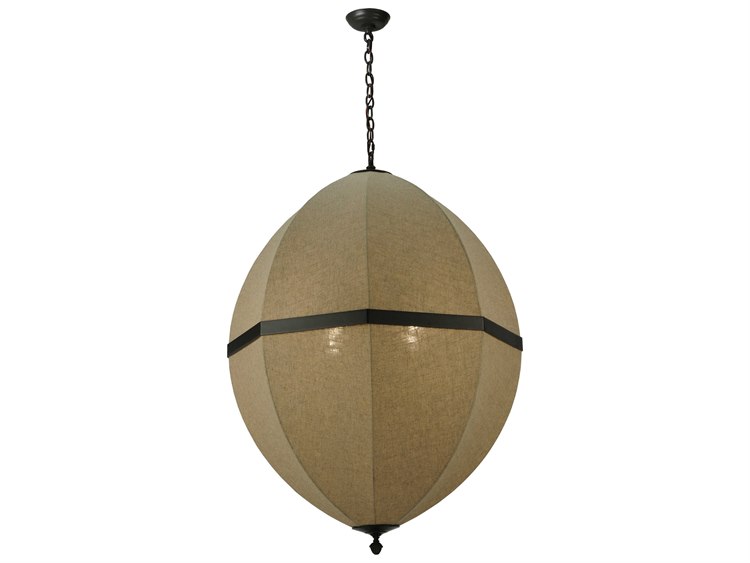 Meyda Rustic 4-Light Black Pendant