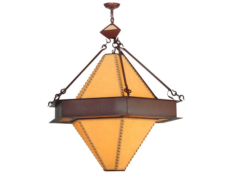 Meyda Rustic 6-Light Bronze Pendant