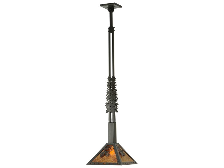 Meyda Rustic 1-Light Bronze Pendant