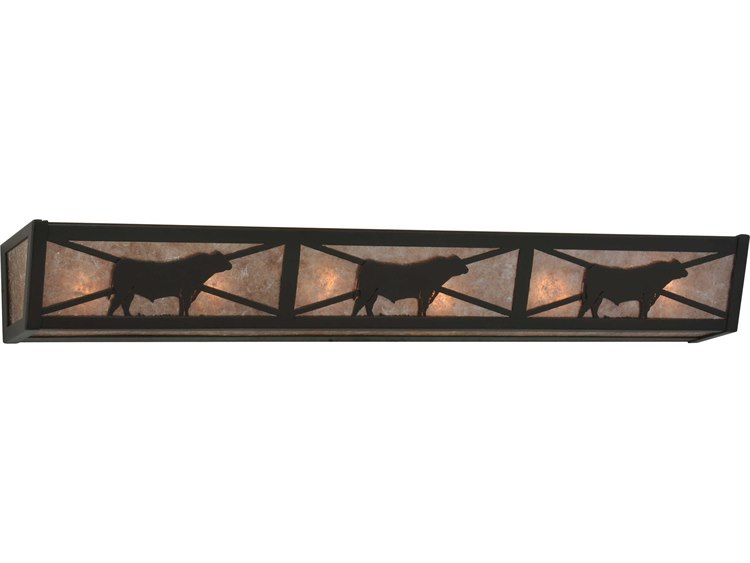 Meyda Rustic 6-Light Bronze Vanity Light