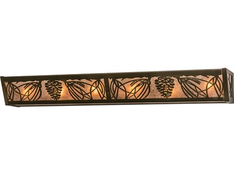 Meyda Mountain Pine 6-Light Brown Vanity Light