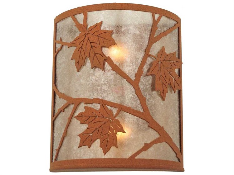 Meyda Rustic 2-Light Red Wall Sconce