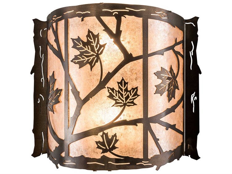 Meyda Rustic 2-Light Copper Wall Sconce