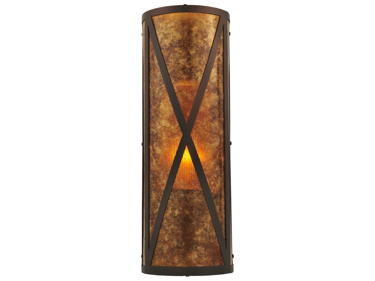 Meyda Rustic 1-Light Bronze Wall Sconce