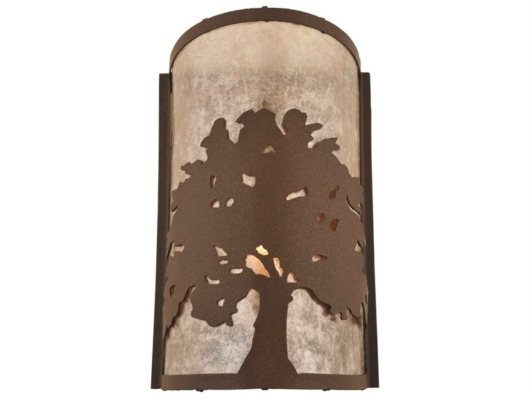 Meyda Rustic 1-Light Brown Wall Sconce